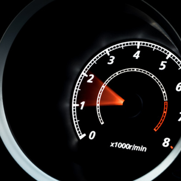 What is the engine speed of a car?