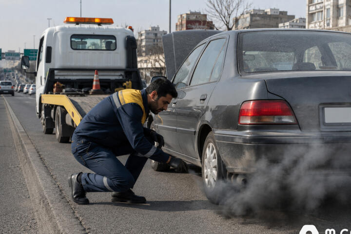 امداتکار و امداد خودرو برای عیب یابی دود خودرو