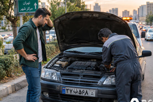 ماشین درجا کار می‌کند ولی با گاز دادن خاموش می‌شود